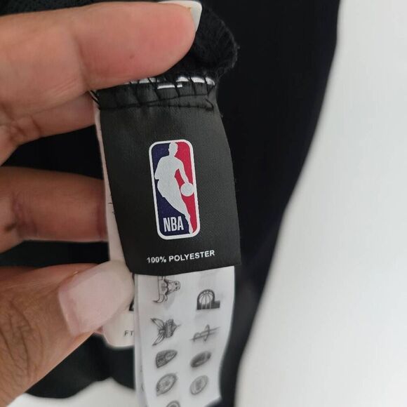 Lakers NBA Mesh Womens Large Black Basketball Mesh Jersey Los Angeles Short Slee - Picture 7 of 8